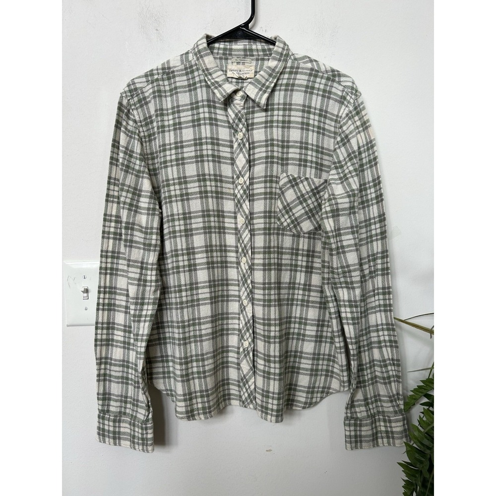 Denim & Supply Ralph Lauren Plaid Shirt Tomboy Gauze Flannel Grunge Cabincore XL